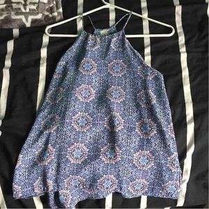 Boho Print Halter Top